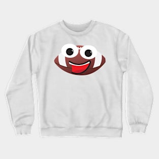 American Football Cartoon Crewneck Sweatshirt